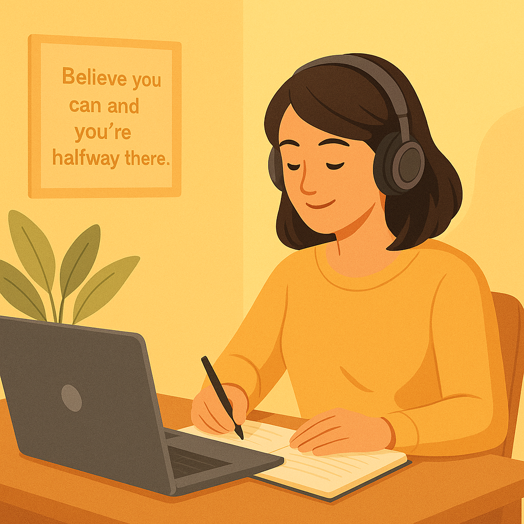 Women Learning Illustration